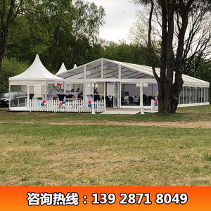 เต็นท์งานแต่งงาน 300-500 คน โครงอะลูมิเนียม หลังคา PVC กันลม กันน้ำ โครงสร้างแบบโมดูลาร์ สำหรับใช้งานกลางแจ้ง - Product Image 5