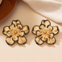 Pendientes de tuerca de flor de aleación de Metal para mujer, joyería de oreja dulce, venta al por mayor, venta al por mayor, 2017