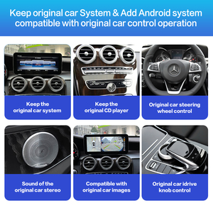 Pantalla de Navegación para Automóvil Android Ultradelgada con Qualcomm de 12.<span class=keywords><strong>8</strong></span> Pulgadas, con Carplay, para Mercedes Benz Clase A, Clase C, GLA, GLC, W176, W117, W205 - Product Image 3