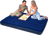 LGM Lit gonflable double en tissu PVC pour l'intérieur et l'extérieur Matelas gonflable pour le camping