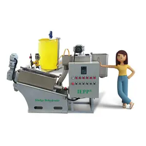 IEPP fábrica fabricante fornecedor lodo desidratação máquina multi-prato parafuso imprensa desidratador lama secador para tratamento de esgoto