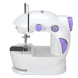 VOF FHSM-201-mini máquina de coser portátil para el hogar, máquina de coser de cuero de fácil cubierta