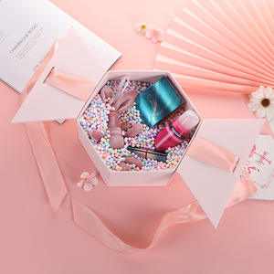 Altıgen çiçek kutusu gül hediye paketleme çiçek aranjmanı kutusu çiçek ambalaj kutusu boş sevgililer günü - Product Image 6