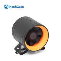 Ventilateur de ventilation rond à haut débit d'air de 125 mm, large plage de tension, adapté aux conduits étroits, aux espaces de plafond restreints, aux projets d'installation limitée