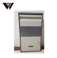 WELDON PB-54 Boîte de dépôt de colis de jardin autoportante, antivol, étanche, grande capacité, finition thermolaquée