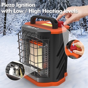 <span class=keywords><strong>Chauffage</strong></span> au propane portable moderne en acier Fitfirst GH021 9000 BTU pour extérieur, camping, 2 réglages <span class=keywords><strong>de</strong></span> chaleur, anti-renversement/ODS - Product Image 6