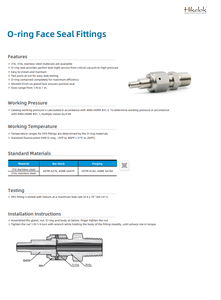 Conexiones de Sello de Cara con Junta Tórica Tipo Swagelok - Product Image 6