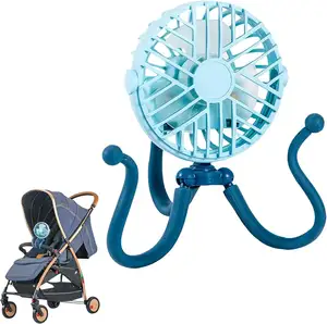 Новое поступление, недорогой вентилятор для детской коляски, портативный вентилятор для сидения автомобиля осьминога с гибким штативом, завернутый вентилятор для коляски для ребенка