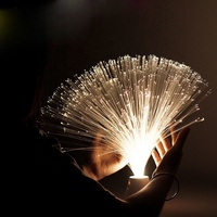 Lumières éclectiques en fibre optique acrylique RVB pour les décorations de mariage et d'anniversaire