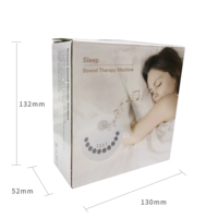 Portable White Noise Machine Nature Sound Box Rain Thunder Ocean Sound pour l'aide au sommeil Machine à bruit blanc facile à utiliser