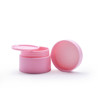 Ensemble de flacons et pots cosmétiques mats à double paroi en PP noir, blanc, bleu, rose – Pots en plastique pour crème