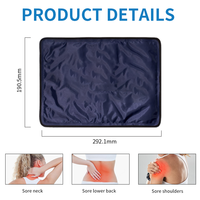 Grande compresse réutilisable chaude/froide en taffetas de nylon avec gel pour soulager les douleurs lombaires et musculaires