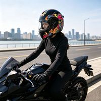 Casque de moto intégral avec motif de crâne graffiti urbain, certifié ECE 22.06 DOT, casque de sécurité pour la course, pour les clubs de motards