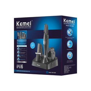 <span class=keywords><strong>Kemei</strong></span> KM-5029 Meilleur Rasoir Électrique Sans Fil 5-en-1 Multi-têtes pour la Maison, Tondeuse Lavable, Vente en Gros - Product Image 5