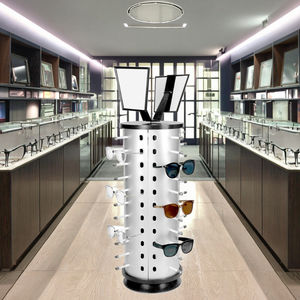 طاولة مربعة بحامل دوار من الدرجة ، لسبائك الألومنيوم المتينة والبلاستيك لعرض المتاجر - Product Image 6