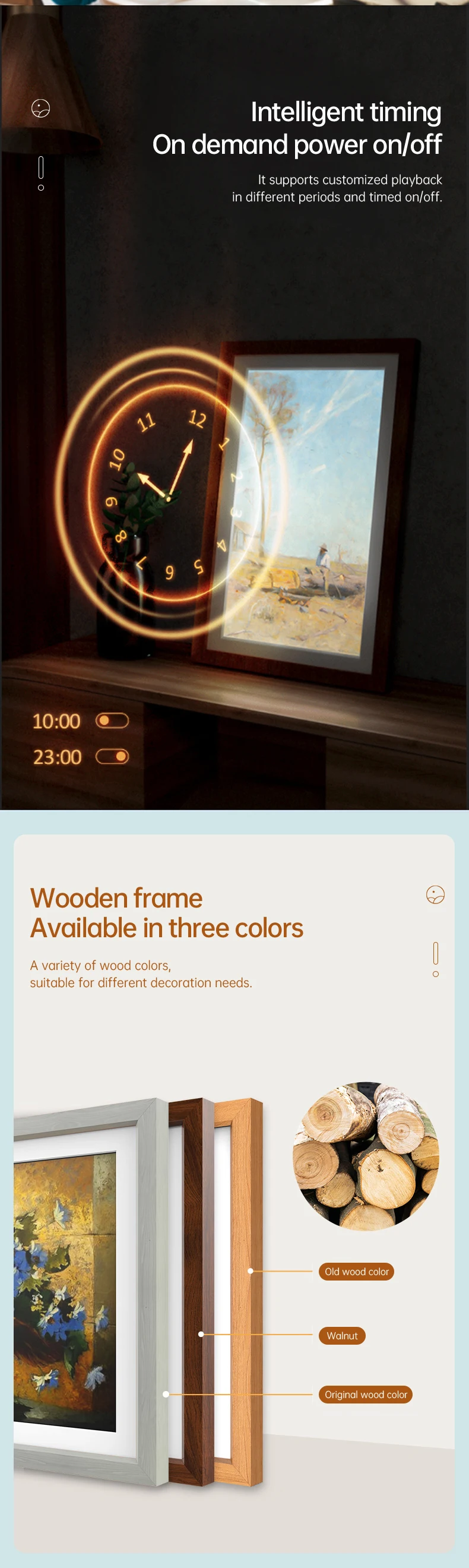 65 inch wooden Frame Electronic Digital Album(图6)