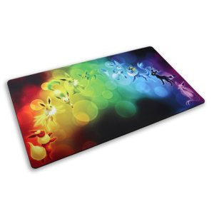 แผ่นรองเมาส์เล่นเกม RGB แผ่นรองโต๊ะเล่นโป๊กเกอร์ยางธรรมชาติแผ่นกันลื่นสำหรับเล่นเกม PC ตามสั่ง - Product Image 2