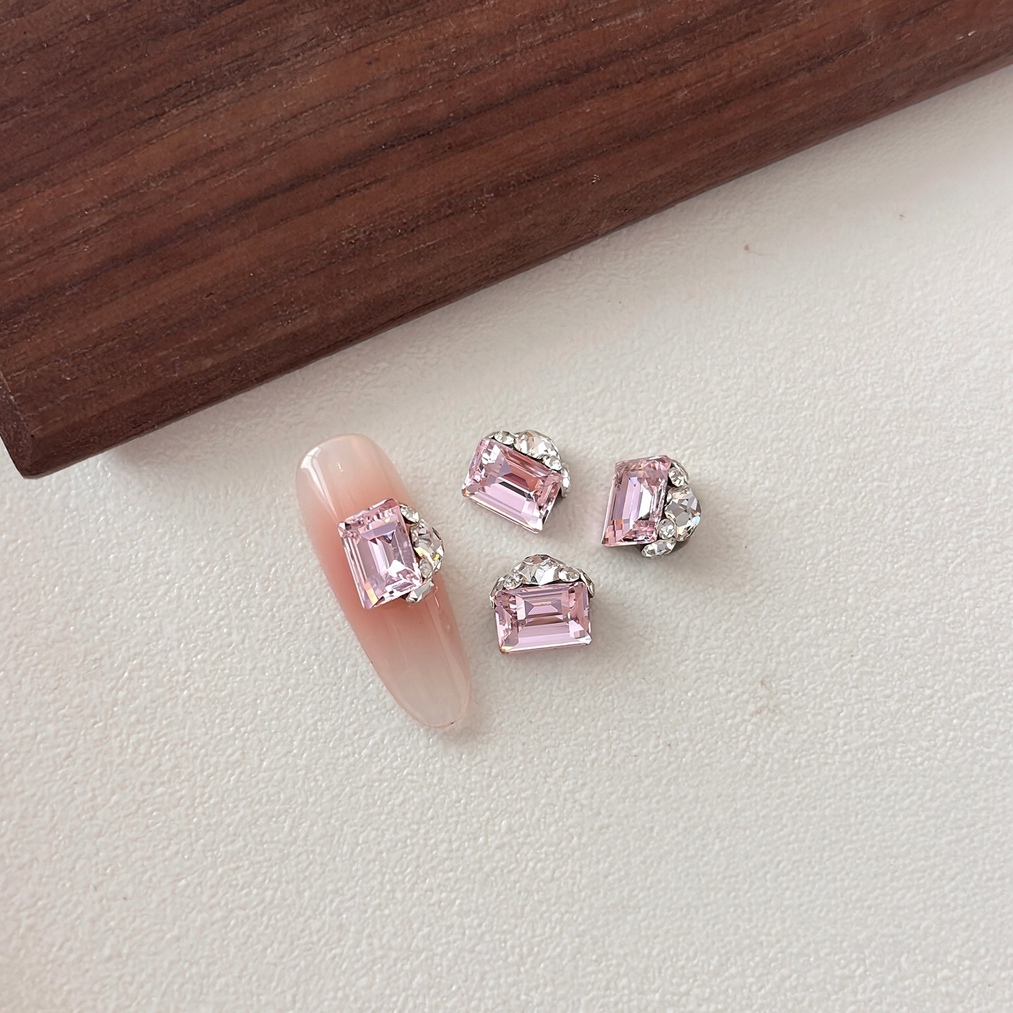M2639-03# rose pêche (prix 1 pièces)