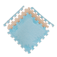 Tapis de sol en mousse EVA épais et moelleux 30x30cm, dalles de puzzle emboîtables en peluche