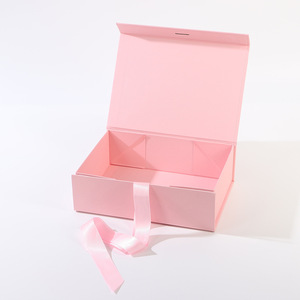 Luxury Gift <strong>Storage</strong> Packaging Personal Logo Available Customization Pink Color <strong>Cardboard</strong> Folding Magnetic <strong>Box</strong> for Small Business - Product Image 1