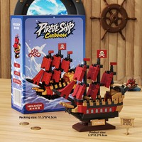 Bloques de Construcción de Barco Pirata Miniatura Serie Piratas del Caribe Mekansm S58, Suministro de Fábrica, Kit de Modelo de Ensamblaje ABS de Seis Embarcaciones Legendarias