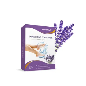 Máscara de Lavanda para pés de marca própria OEM Máscara Esfoliante para pés Máscara para pele Peeling para pés Máscara para peeling de pés meias