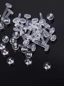 Gran oferta transparente hueso del oído uñas labio nariz acrílico Labret <span class=keywords><strong>Piercing</strong></span> hilo externo labio Stud pendientes oreja cartílago cuerpo joyería - Product Image 6