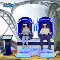 Silla de Cine VR 9D EPARK, Simulador de Cine 9D, Montaña Rusa de Realidad Virtual, Sillas de Huevo para 2 Jugadores, Equipo de Realidad Virtual
