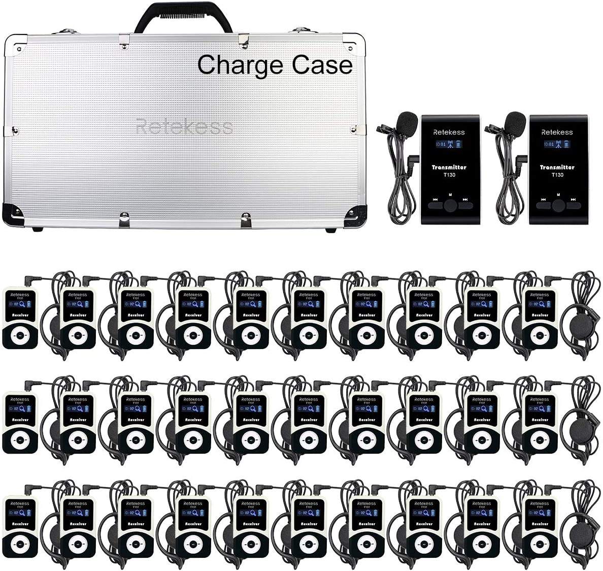 2 transmisores + 30 receptores + caso de carga con 32-Port