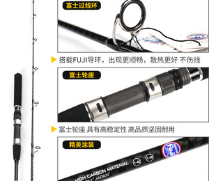 1,8 m Todas las piezas Fuji de Japón Cinta cruzada en todas las cañas de pescar Fibra de carbono - Product Image 6