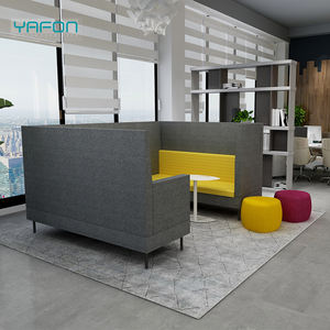 आधुनिक लक्जरी 2-सीटर कार्यालय फर्नीचर-स्कूलों के घर कार्यालयों और कार्यालय भवनों के लिए उच्च-पीठ ध्वनिक बूथ सोफा पॉड - Product Image 2