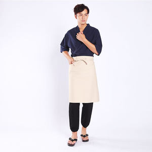Tenue de travail unisexe pour serveurs de sushi, uniforme de chef en coton tissé lavé de style <span class=keywords><strong>japonais</strong></span> pour <span class=keywords><strong>restaurant</strong></span> - Product Image 5