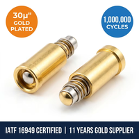 Connecteurs à broches en laiton de haute précision, broches de contact mâles et femelles, pièces en cuivre usinées CNC sur mesure OEM