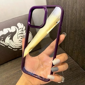 Custodia morbida per telefono <span class=keywords><strong>viola</strong></span> in acrilico con cornice per fotocamera in metallo per <span class=keywords><strong>iphone</strong></span> 11 12 <span class=keywords><strong>13</strong></span> 14 <span class=keywords><strong>Pro</strong></span> Max - Product Image 2