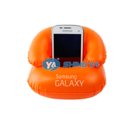 Support de téléphone portable souple en PVC gonflable avec impression sérigraphique pour usage promotionnel