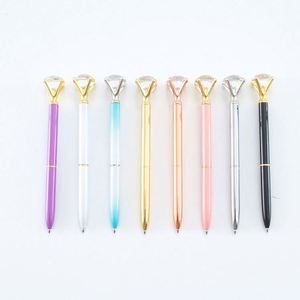 Bolígrafos Promocionales de Metal con Cristal de Diamante Grande y Punta de 1.0 mm - Product Image 1