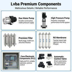 Système d'osmose inverse en deux étapes homologué CE ISO 500L/H, purificateur d'eau ultra-pure, équipement de filtration pour dialyse, débit élevé P - Product Image 4