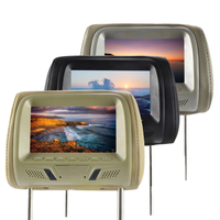 Moniteur d'appuie-tête de voiture TFT LCD 7 pouces avec télécommande et résolution RGB 800x480, ajustement universel pour siège arrière