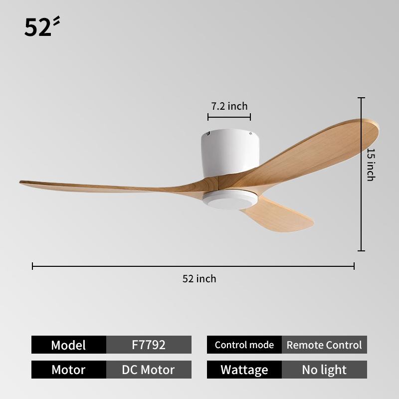 52INCH-White + ไม้