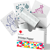 Autocollants transparents Phomemo T02, papiers autocollants résistants aux intempéries, couleur blanche pour imprimante T02