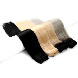 Extensions de cheveux invisibles Genius Weft, tissage plat en soie coupable, cheveux vierges sans perte, qualité salon haut de gamme, 100% cheveux Remy - Product Image 4