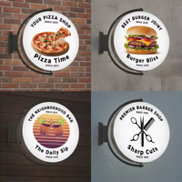 Affichage LED carré sur mesure, boîte à lumière en acrylique adhésive, cadre en aluminium à clipser, menu de restaurant, panneau mural publicitaire