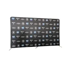 Large Format Step And Repeat Pillow Case Style Backdrop Banners