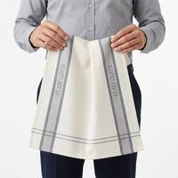 Chiffon en coton 100% avec rayures bleues, sans peluches, absorbant, pour la cuisine, les hôtels, les restaurants, les bars