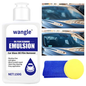 새로운 방수 포뮬러 유리 표면 클리너 키트 자동차 창 앞 유리 얼룩 제거 오일 필름 청소 에멀젼 - Product Image 2