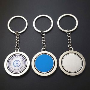 Llavero Metálico Giratorio Personalizable de Fábrica, Impresión UV de Doble Cara, Grabado Láser para Promoción de Marca - Product Image 1
