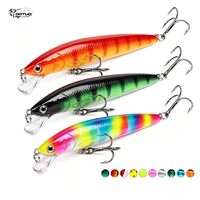 Leurre de pêche artificiel flottant 3D à yeux ABS de 10 cm/9 g, leurre dur pour la pêche en mer et au bar en eau salée – Vente chaude