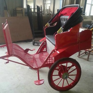 Carroza de Caballos de Lujo Roja de 2 Ruedas para Transporte Especial, Paseos Turísticos y Maratones - Product Image 4
