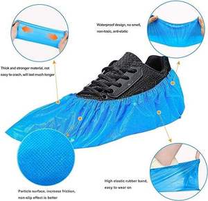 Vente en gros usine de couvre-chaussures et couvre-bottes jetables en plastique CPE, imperméables, antidérapants et de protection, pour usage domestique - Product Image 3