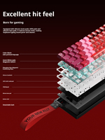 Teclado Xinmeng Beat68 con Interruptores Magnéticos Intercambiables en Caliente, Tri-Modo, Cableado, Inalámbrico 2.4G, Bluetooth, Retroiluminación RGB, Personalizable, para Juegos Electrónicos